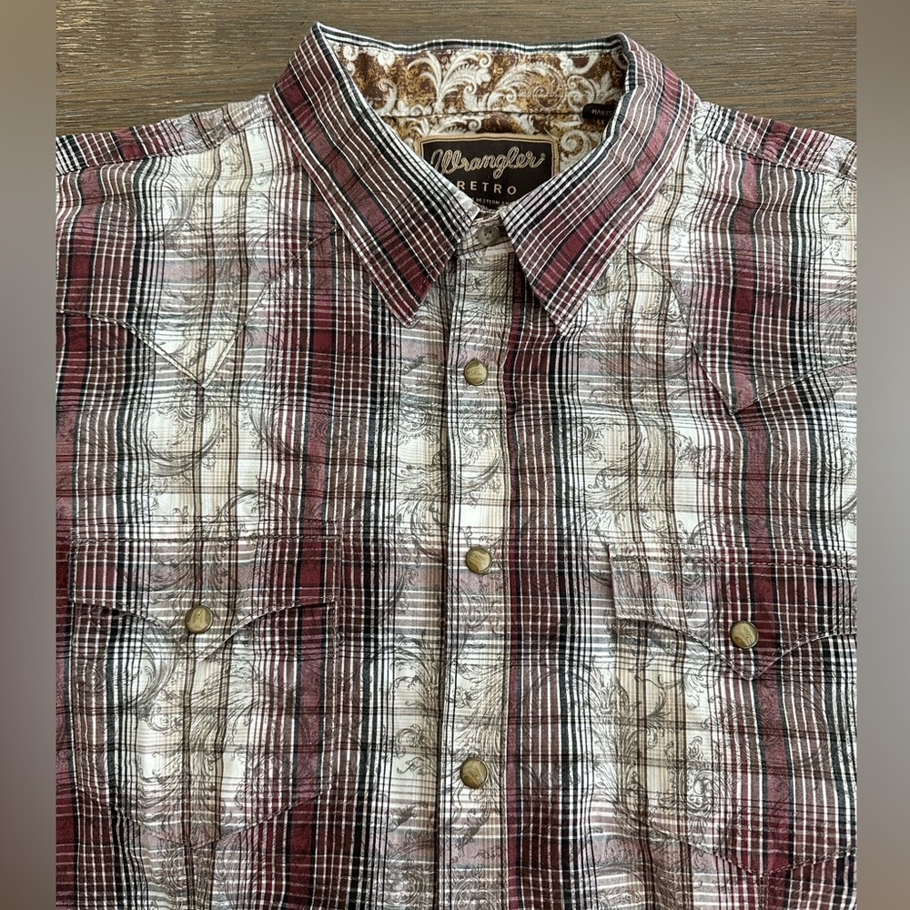 Wrangler Retro‎ Pearl Snap Shirt Size XL Very Nice Shirt